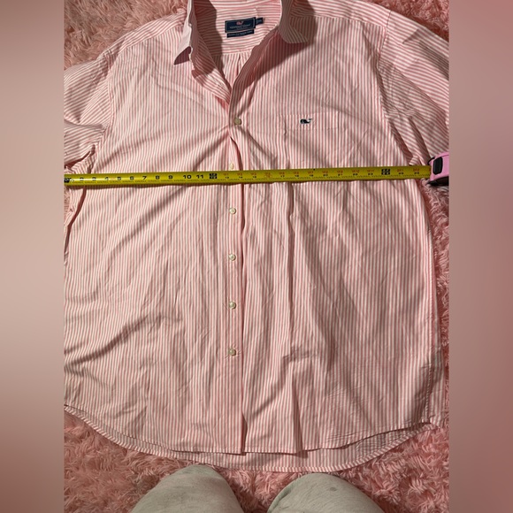 Vineyard Vines Classic Fit Tucker Shirt Mens XXL 2X pink striped Preppy - Picture 4 of 4